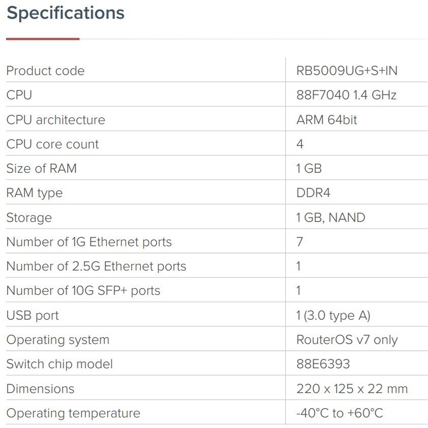 【RouterOS台灣代理】台灣公司貨 RB5009UG+S+IN 四核高性能路由器！-細節圖5
