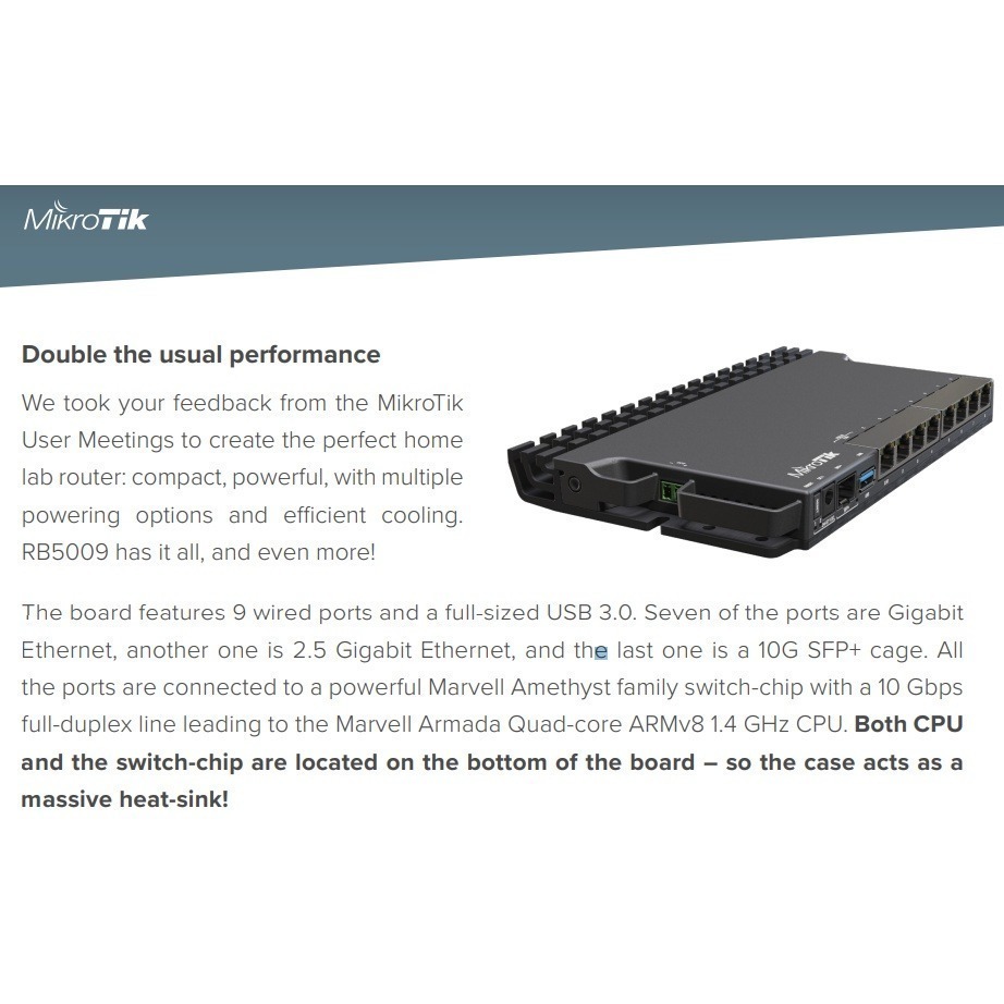 【RouterOS台灣代理】台灣公司貨 RB5009UG+S+IN 四核高性能路由器！-細節圖3