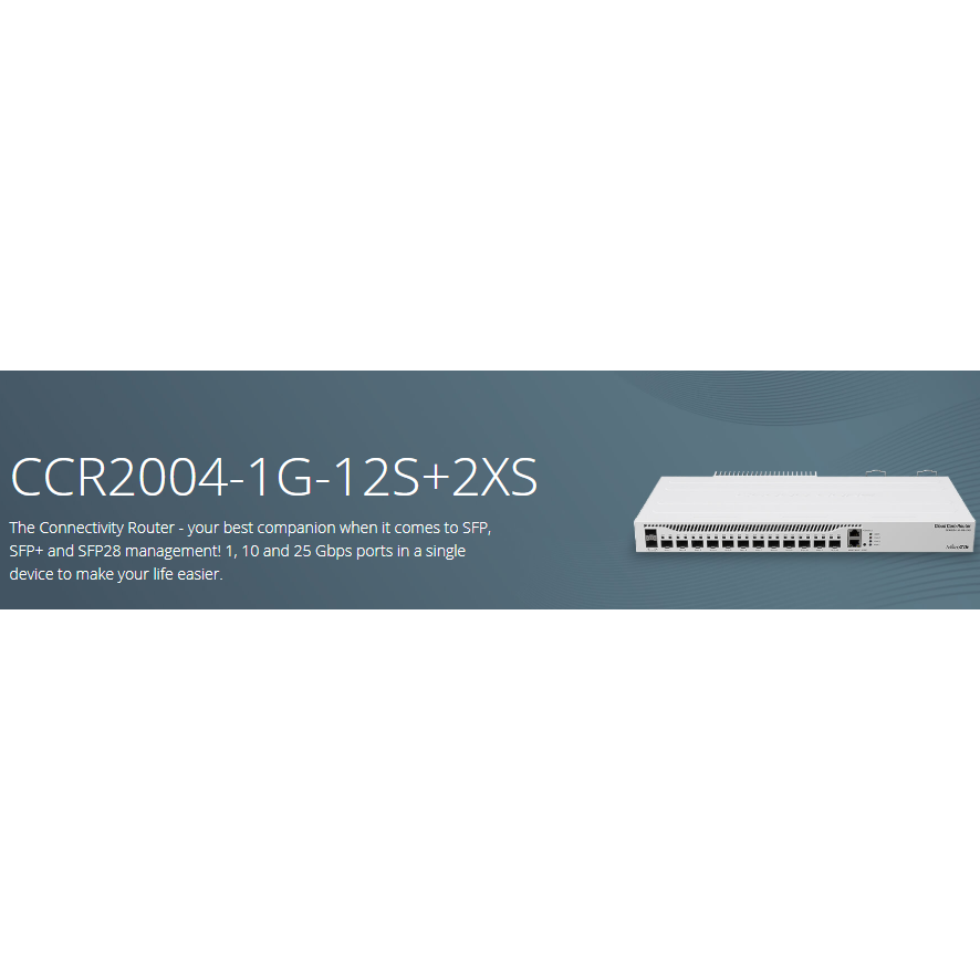 台灣公司貨MikroTik CCR2004-16G-2S+ / CCR2004-1G-12S+2XS 高性能10G路由器-細節圖2