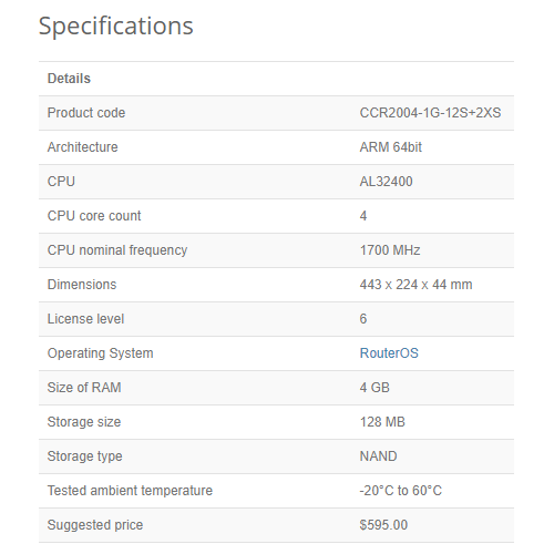 台灣公司貨MikroTik CCR2004-16G-2S+ / CCR2004-1G-12S+2XS 高性能10G路由器-細節圖9