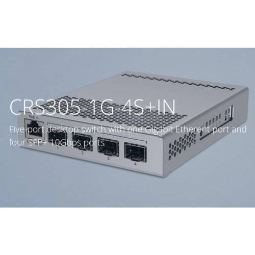 【RouterOS專業賣家】台灣公司貨RouterOS/SWOS 10G Switch CRS305-1G-4S+IN