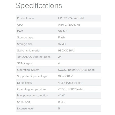 【RouterOS專業賣家】台灣公司貨 CRS328-24P-4S+RM 24埠500瓦 機架式網管型POE交換器-細節圖9