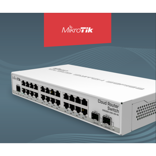 【RouterOS專業賣家】台灣公司貨 CRS326-24G-2S+IN 24埠桌面型 L3 網管交換器/路由器