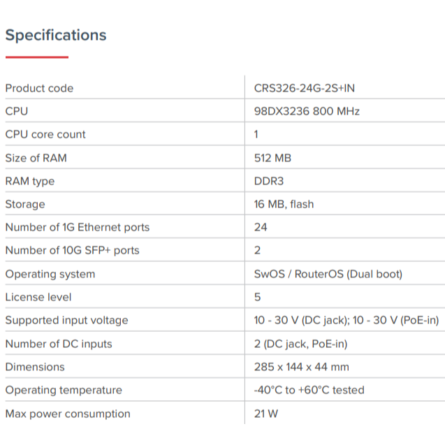 【RouterOS專業賣家】台灣公司貨 CRS326-24G-2S+IN 24埠桌面型 L3 網管交換器/路由器-細節圖4