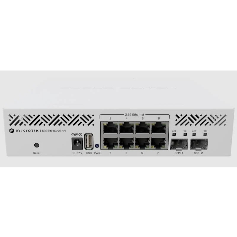 【RouterOS專業賣家】台灣公司貨 CRS310-8G+2S+IN Switch 8個2.5G+2個10G SFP+-細節圖4