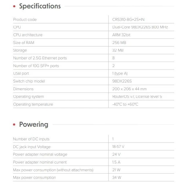 【RouterOS專業賣家】台灣公司貨 CRS310-8G+2S+IN Switch 8個2.5G+2個10G SFP+-細節圖7