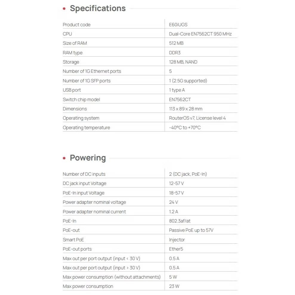 【MikroTik台灣代理】公司貨 2025年 新款 E60iUGS hEX S高性能路由器.-細節圖4