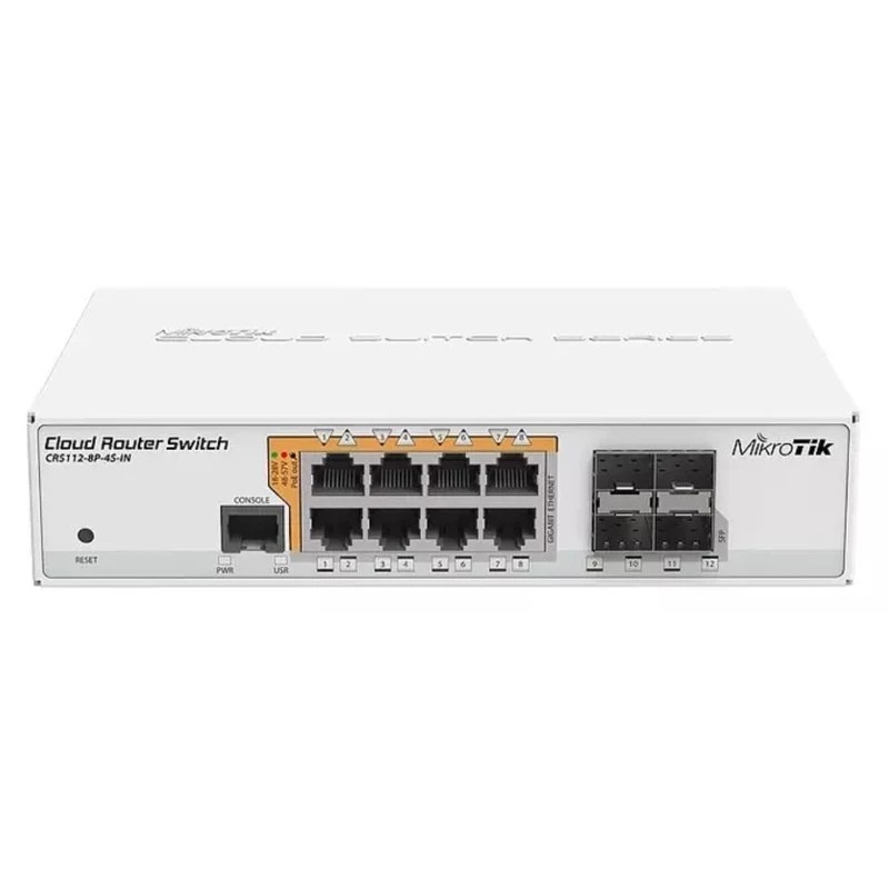 【RouterOS專業賣家】台灣公司貨 CRS112-8G-4S-IN Switch POE 8個1G+4個光口-細節圖2