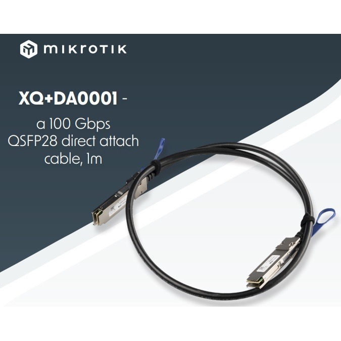 【RouterOS台灣代裡】XQ+DA0001 XQ+DA0003 100Gbps QSFP28 1米3米 原廠DAC線-細節圖2
