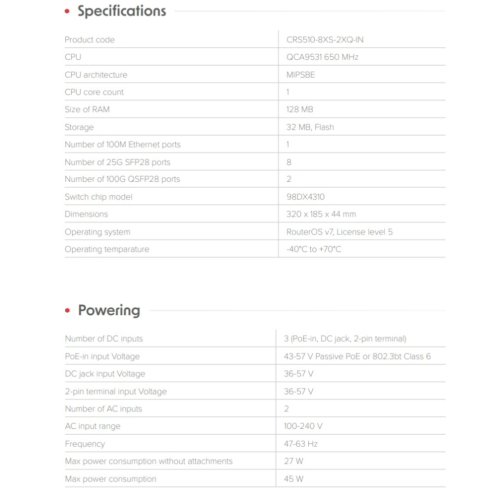 【MikroTik台灣代理】公司貨 CRS510-8XS-2XQ-IN 100G網管型交換器-細節圖3
