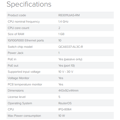 【RouterOS專業賣家】台灣公司貨 RB3011UiAS-RM 機架型雙核心1.4G路由器,超越1G性能-細節圖5