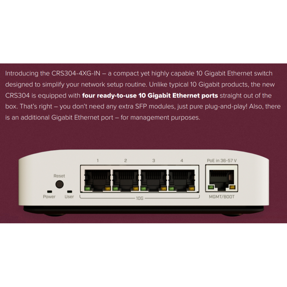 【MikroTik台灣代理】公司貨 CRS304-4XG-IN 10G網管型交換器/路由器-細節圖5