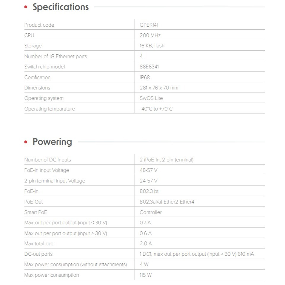 【MikroTik 台灣代理】公司貨GPER14i GPERx4 高功率戶外防水POE交換機-細節圖11