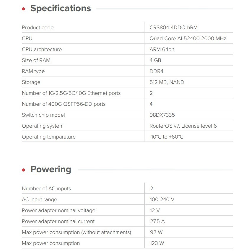 【MikroTik台灣代理】公司貨  CRS804-4DDQ-hRM 400G SWITCH-細節圖5