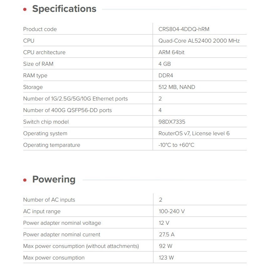 【MikroTik台灣代理】公司貨  CRS804-4DDQ-hRM 400G SWITCH-細節圖5
