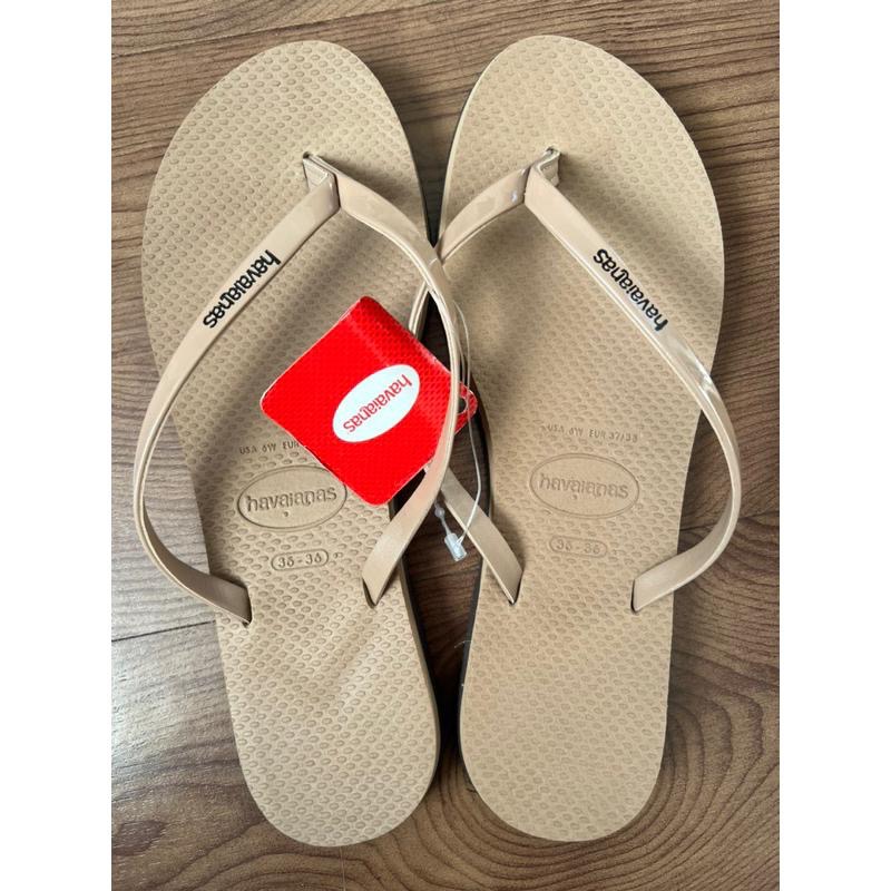 《快速出貨 免運 現貨》巴西 havaianas 哈瓦仕 金屬感 You Metallic 細帶亮面 彩虹帶 人字拖正品-細節圖6