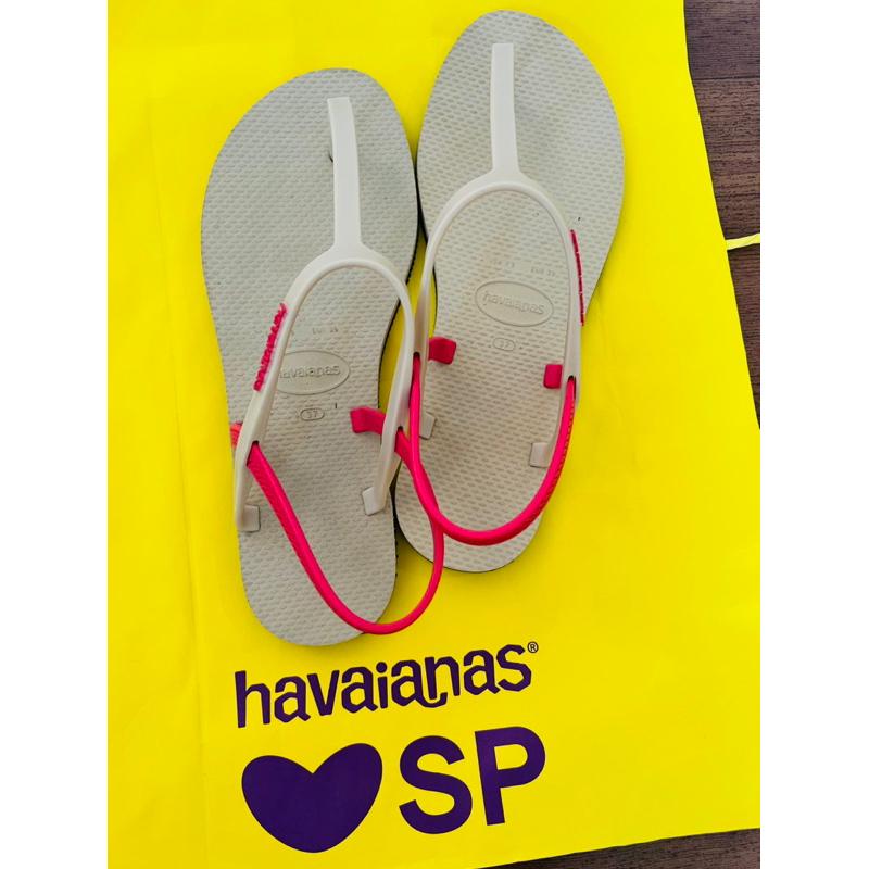 《快速出貨 免運 現貨》巴西 正品havaianas 哈瓦仕 YOU PARATY撞色鞋帶涼鞋 保證正品-細節圖4