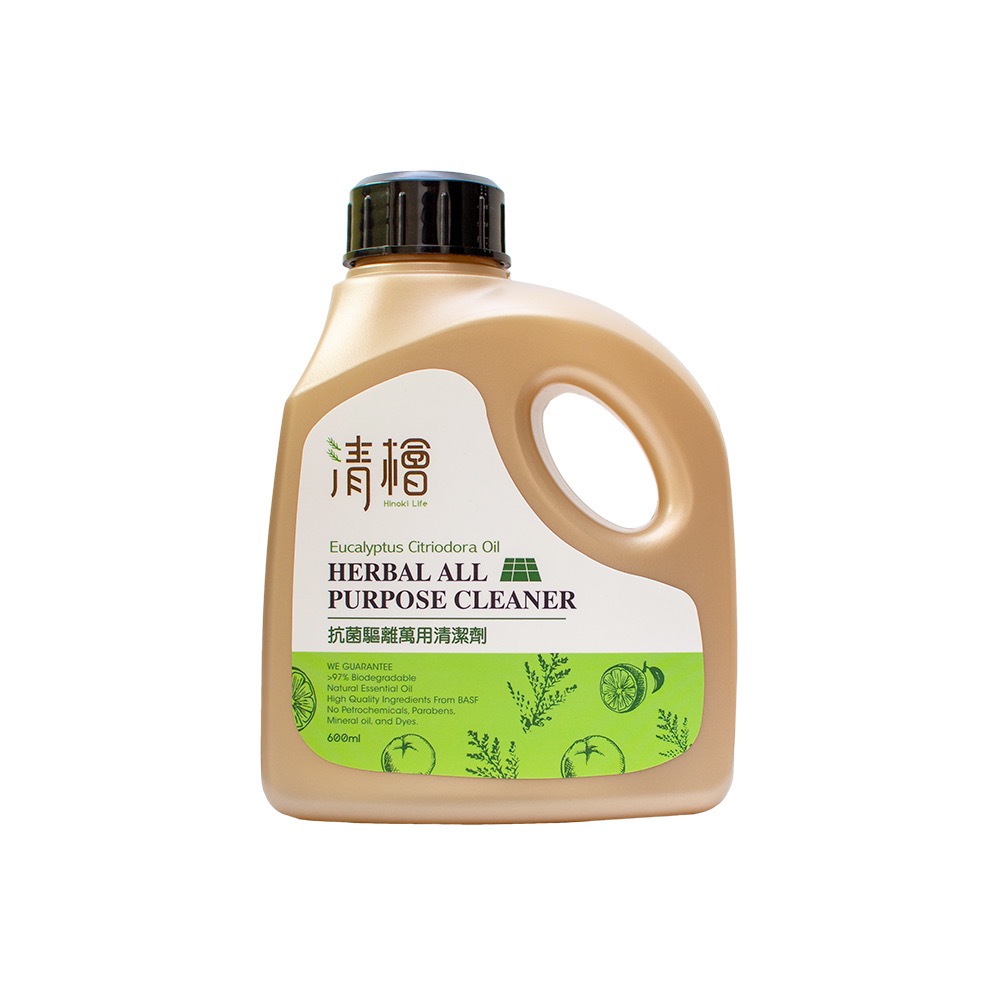 抗菌驅離萬用清潔劑600ml/瓶 清檜生活 Hinoki Life 台灣製造-細節圖2