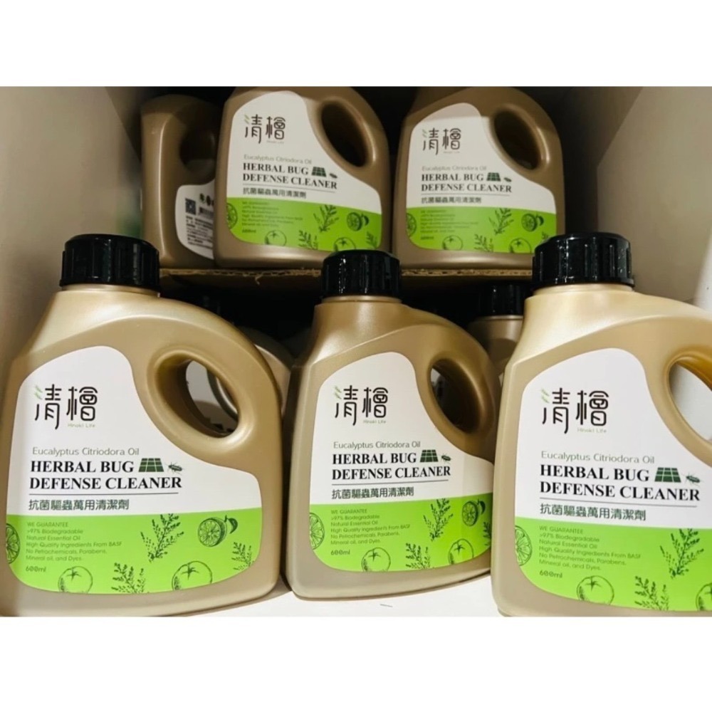 抗菌驅離萬用清潔劑600ml/瓶 清檜生活 Hinoki Life 台灣製造-規格圖7