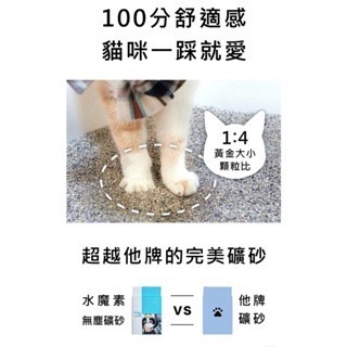 水魔素 無塵礦砂 每包重約4kg 頂級鈉基無塵貓砂-細節圖8