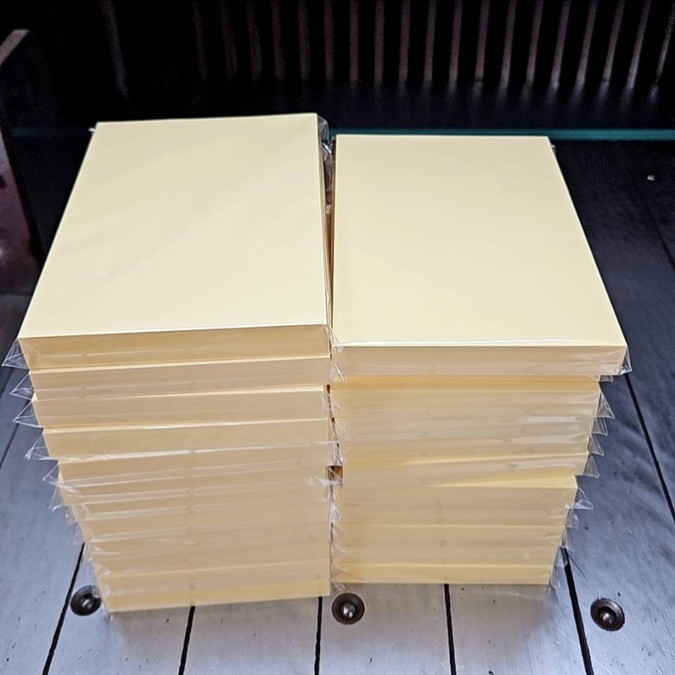 便條紙 計算紙 記事本 糊頭本 memo 畫畫紙 短邊黏頭設計 粉色紙/黃色紙/藍色紙/綠色紙-細節圖3