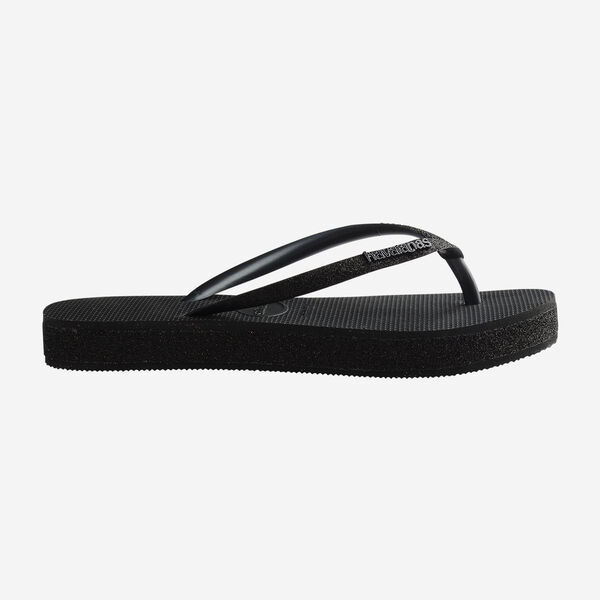 havaianas 哈瓦仕 巴西人字拖 官方唯一授權 厚款2.5CMslim亮粉黑 237256-0090-細節圖2