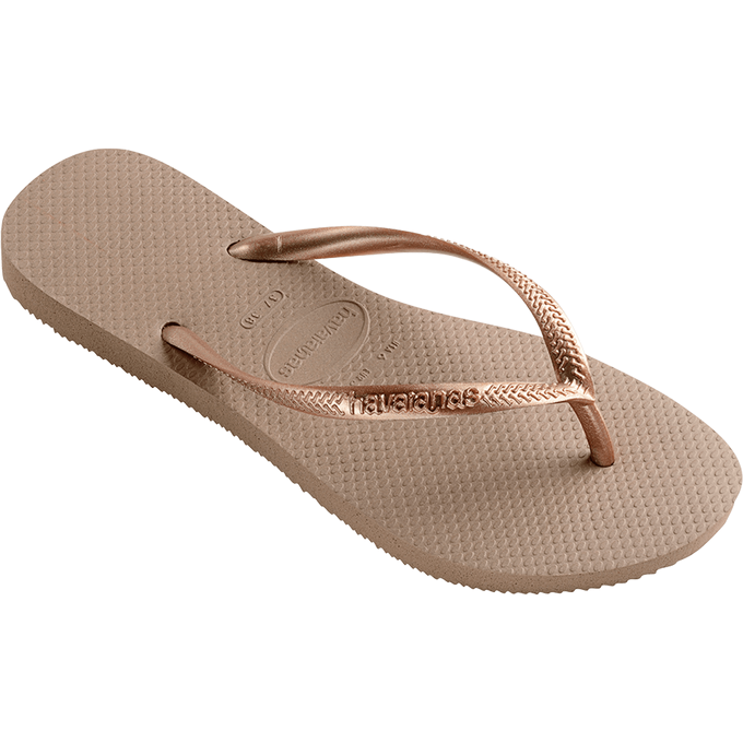havaianas 哈瓦仕 巴西人字拖 官方唯一授權 女款 Slim深金 4000030-3581-細節圖3