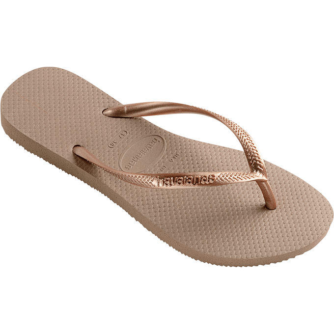 havaianas 哈瓦仕 巴西人字拖 官方唯一授權 女款 Slim深金-細節圖3