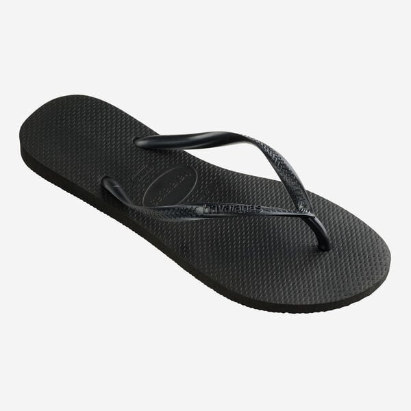 havaianas 哈瓦仕 巴西人字拖 官方唯一授權 女款 Slim黑 4000030-0090-細節圖2