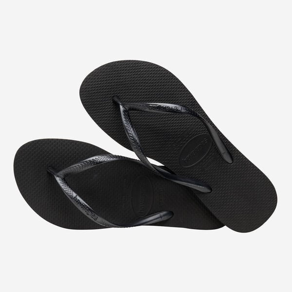 havaianas 哈瓦仕 巴西人字拖 官方唯一授權 女款 Slim黑 4000030-0090-細節圖4