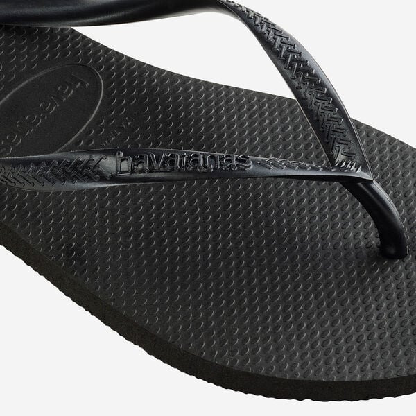 havaianas 哈瓦仕 巴西人字拖 官方唯一授權 女款 Slim黑 4000030-0090-細節圖5