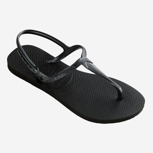 havaianas 哈瓦仕 巴西人字拖 官方唯一授權 女款涼鞋 T帶黑 234756-0090-細節圖2