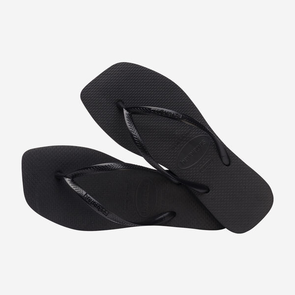 havaianas 哈瓦仕 巴西人字拖 官方唯一授權 女款 方形黑 238301-0090-細節圖4