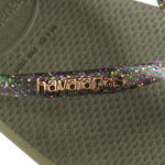 havaianas 哈瓦仕 巴西人字拖 官方唯一授權 女款 方形鐵牌亮粉綠-細節圖3