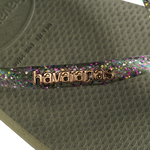 havaianas 哈瓦仕 巴西人字拖 官方唯一授權 女款 方形鐵牌亮粉綠 238257-0869-細節圖3