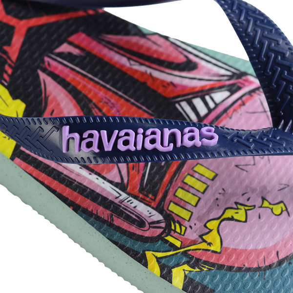 havaianas 哈瓦仕 巴西人字拖 官方唯一授權 男款 星戰綠藍 235185-3507-細節圖3