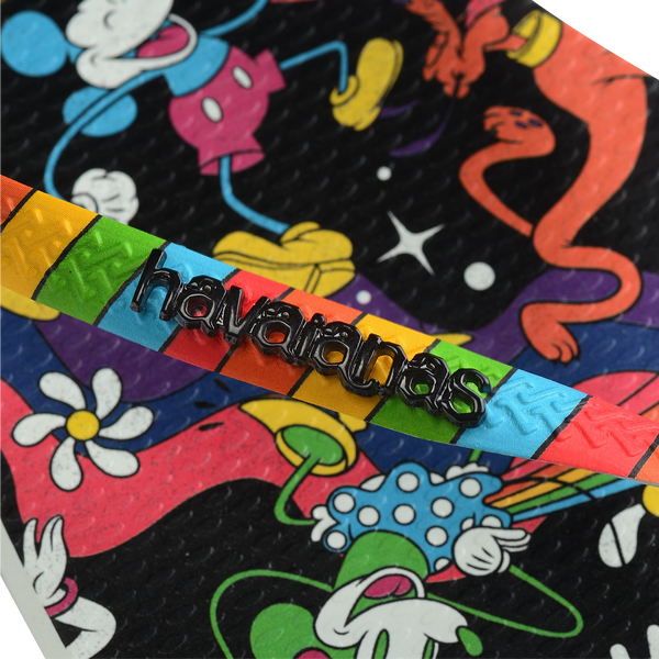 havaianas 哈瓦仕 巴西人字拖 官方唯一授權 女款 米妮彩黑 4147020-0198-細節圖3