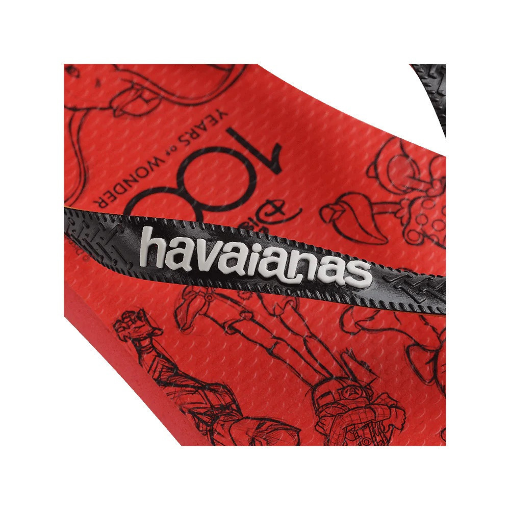 havaianas 哈瓦仕 巴西人字拖 官方唯一授權 男女款 100周年紀念款 迪士尼紅-細節圖5