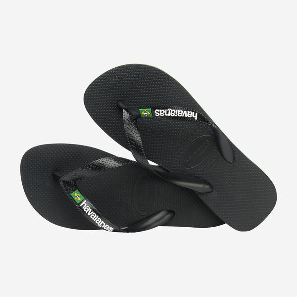 havaianas 哈瓦仕 巴西人字拖 官方唯一授權 男款 LOGO黑 4110850-1069-細節圖2