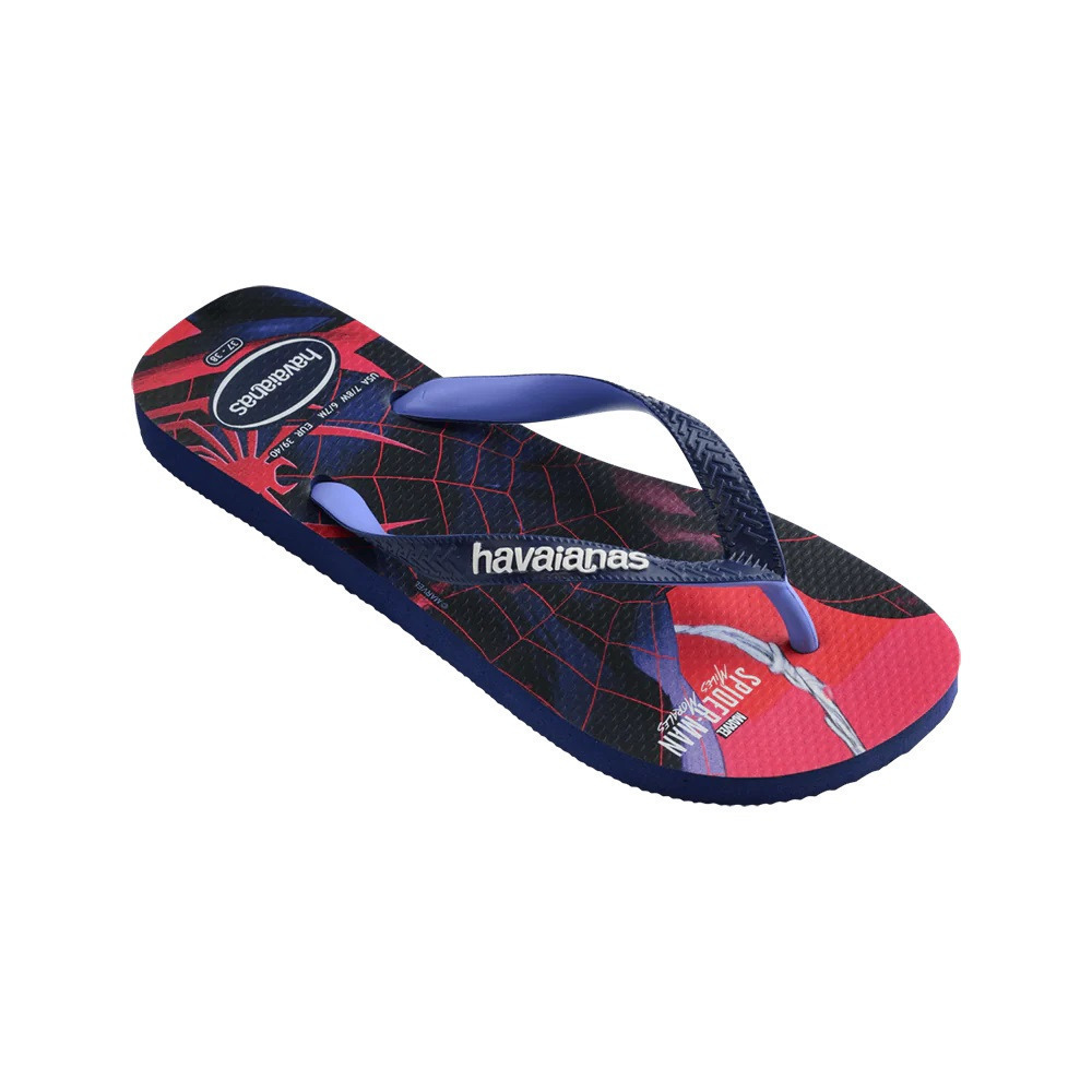 havaianas 哈瓦仕 巴西人字拖 官方唯一授權 男款 蜘蛛人藍紅 239511-5063-細節圖4