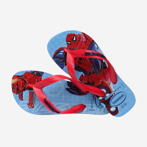 havaianas 哈瓦仕 巴西人字拖 官方唯一授權 童款 Q版蜘蛛人238300-2404-細節圖2