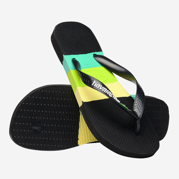 havaianas 哈瓦仕 巴西人字拖 官方唯一授權 男款 LOGO油彩黑-細節圖2