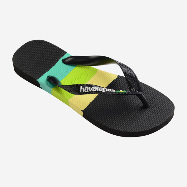 havaianas 哈瓦仕 巴西人字拖 官方唯一授權 男款 LOGO油彩黑-細節圖5