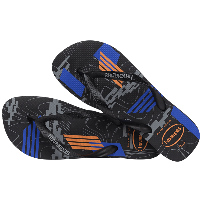 havaianas 哈瓦仕 巴西人字拖 官方唯一授權 男款 斜線黑 233358-7663-細節圖2