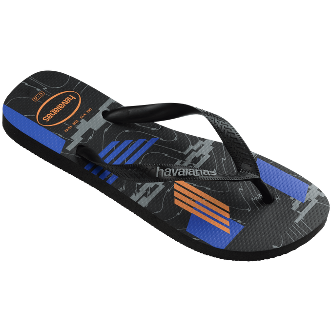 havaianas 哈瓦仕 巴西人字拖 官方唯一授權 男款 斜線黑 233358-7663-細節圖5