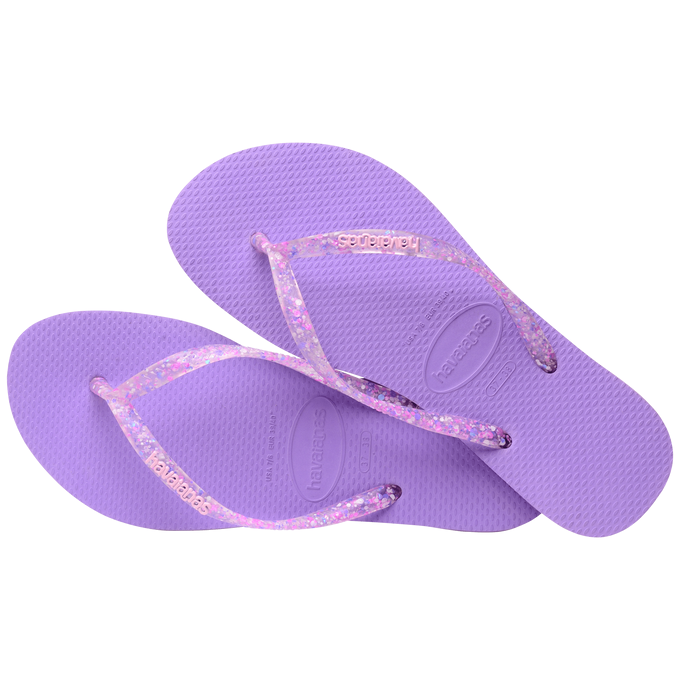 havaianas 哈瓦仕 巴西人字拖 官方唯一授權 女款 果凍亮粉紫 239875-1801-細節圖2