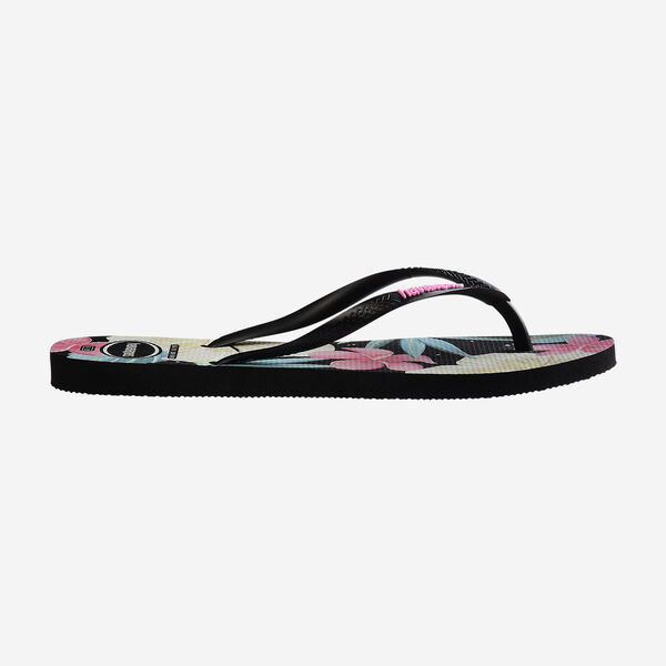 havaianas 哈瓦仕 巴西人字拖 官方唯一授權 女款 扶桑花黑 239848-1191-細節圖5