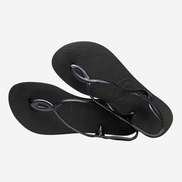 havaianas 哈瓦仕 巴西人字拖 官方唯一授權 女款涼鞋 Luna黑-細節圖2