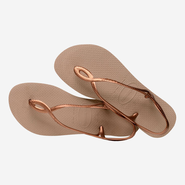 havaianas 哈瓦仕 巴西人字拖 官方唯一授權 女款涼鞋 Luna金 4129697-5282-細節圖2