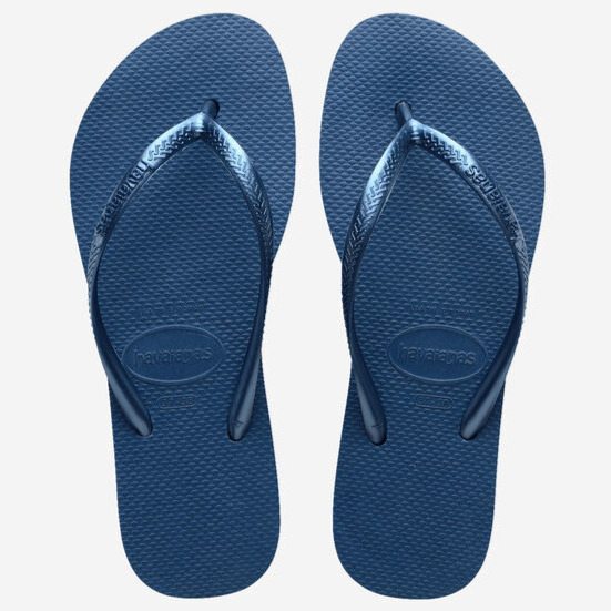 havaianas 哈瓦仕 巴西人字拖 官方唯一授權 女款厚款 2.5公分深藍234537-1803-細節圖2